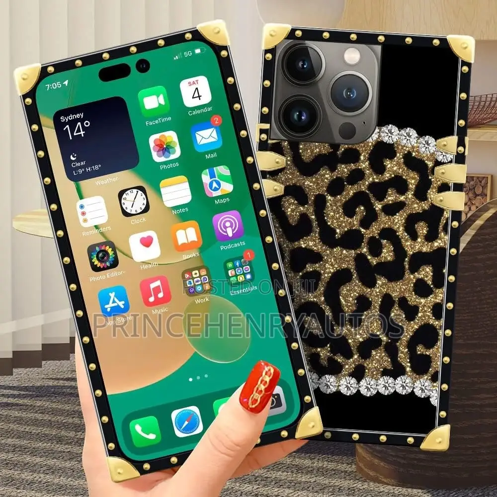 DAIZAG Glitter Leopard Diamond Case for iPhone 14 Pro Max