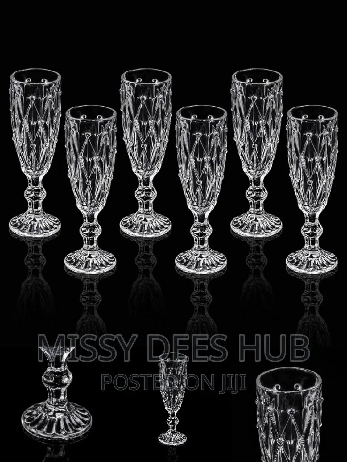 6pcs Champagne Glass Set