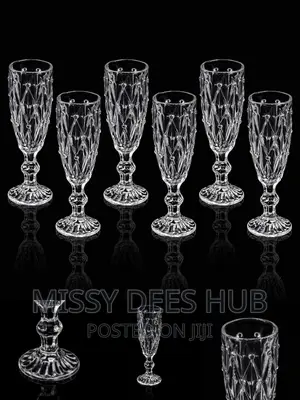 6pcs Champagne Glass Set