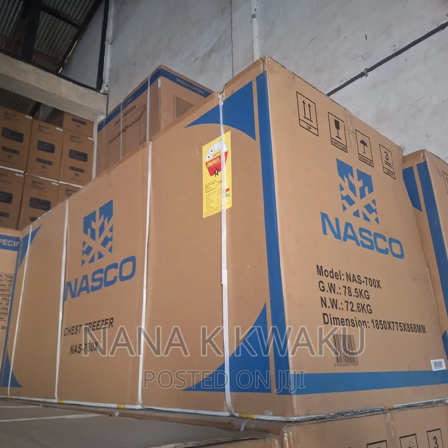 Nas700_500litrs_double Door Freezer_nasco