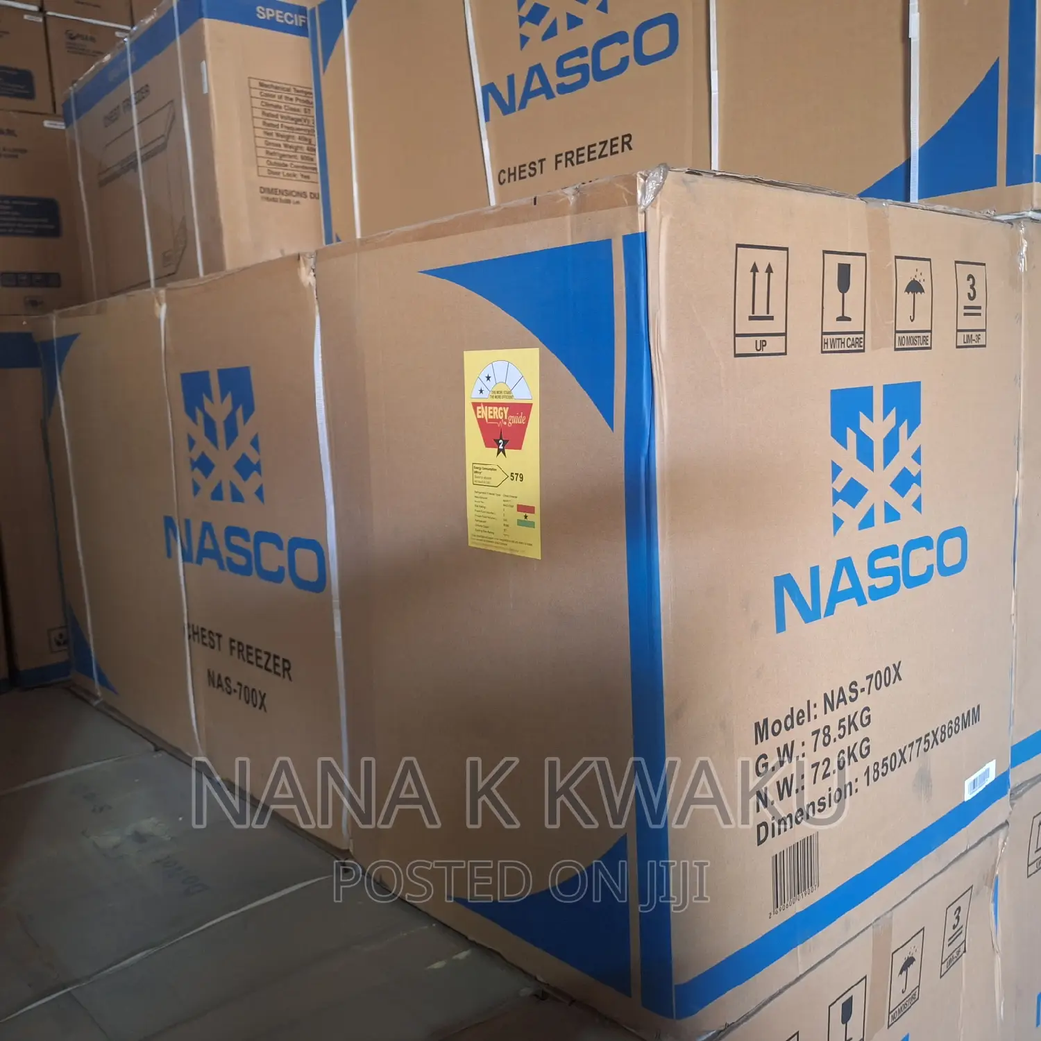 Nas700_500litrs_double Door Freezer_nasco