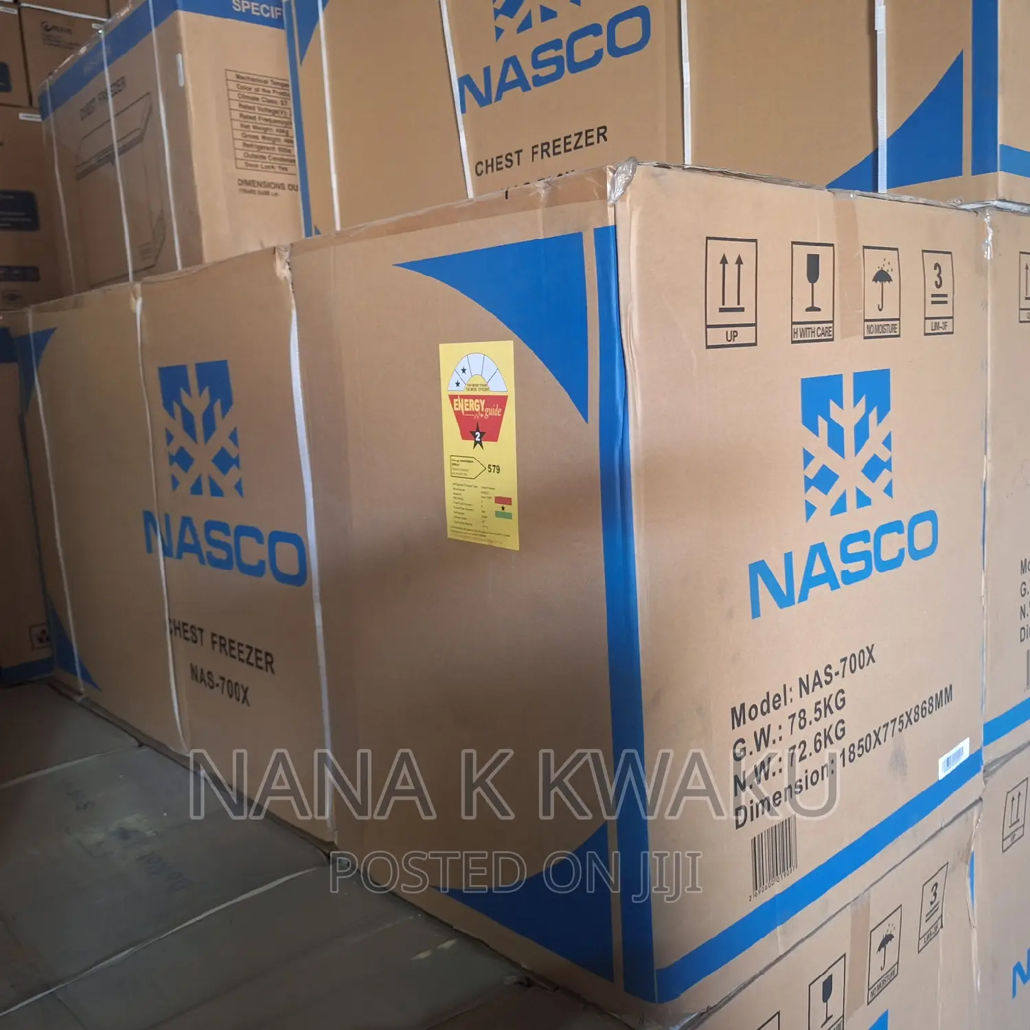 Nas700_500litrs_double Door Freezer_nasco