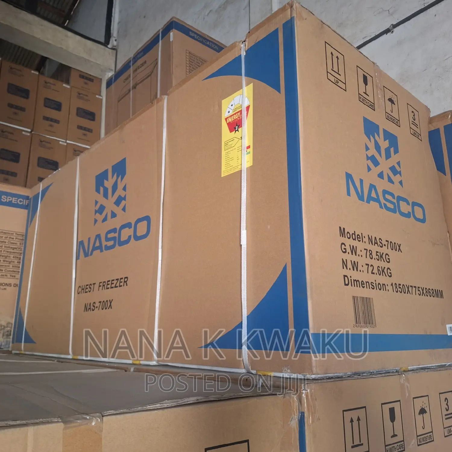 Nas700_500litrs_double Door Freezer_nasco