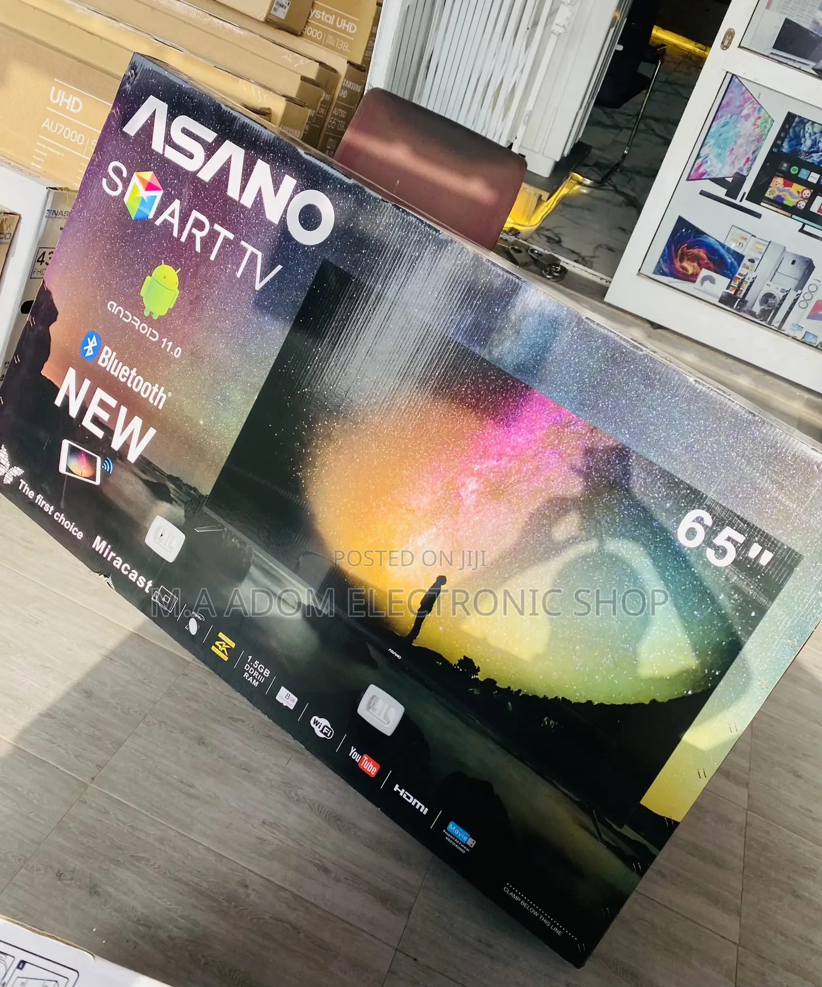 Authentic Asano 65 Inch Smart Uhd Bluetooth Tv 