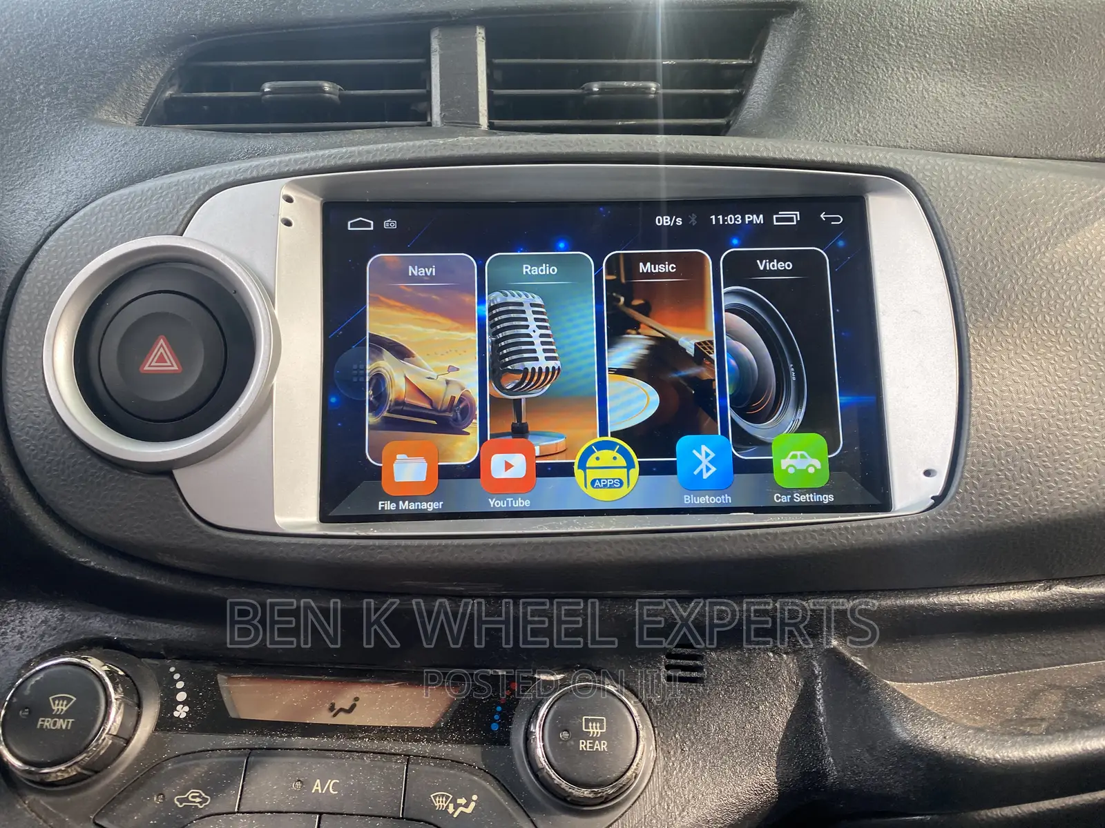 Toyota Vitz 2012 Android Carplay Scree’