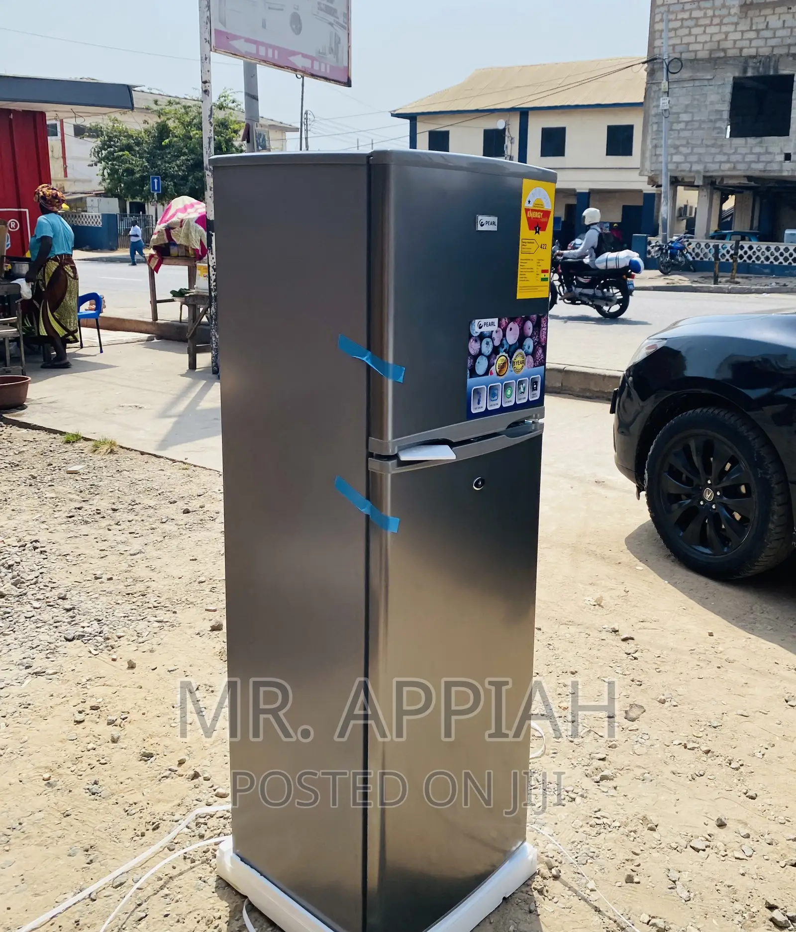 Original Pearl PF-270 Ix Electric Fridge + Glass Shelves 