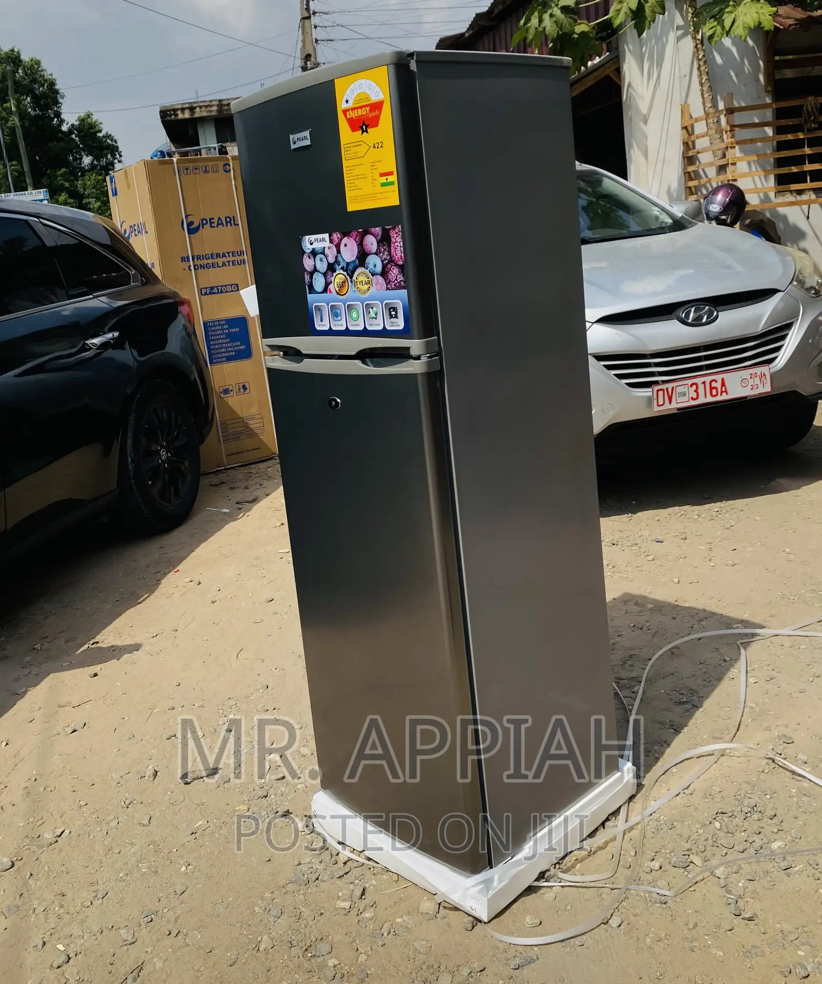 Classic Pearl PF-270 Ix Electric Fridge + Glass Shelves