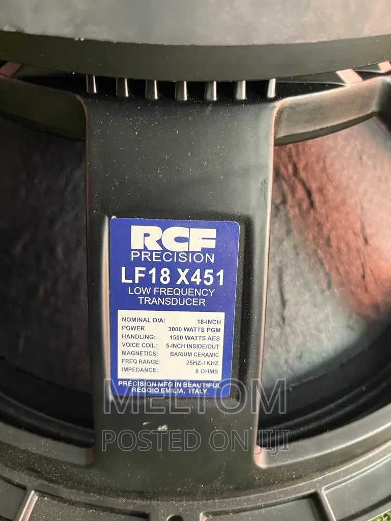 Rcf 3500w 18inches Double Magnet Raw/Naked Bass Speaker