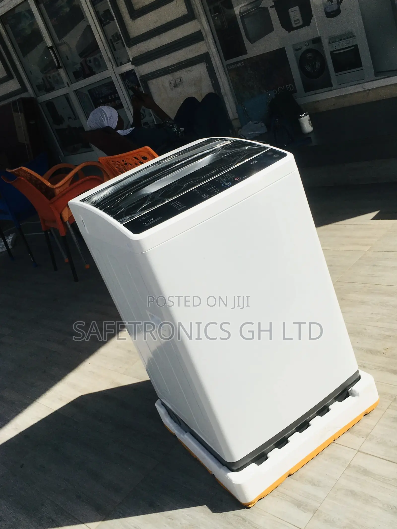 Topload Washingmachine 7kg TCL Semiautomatic Gray Electric