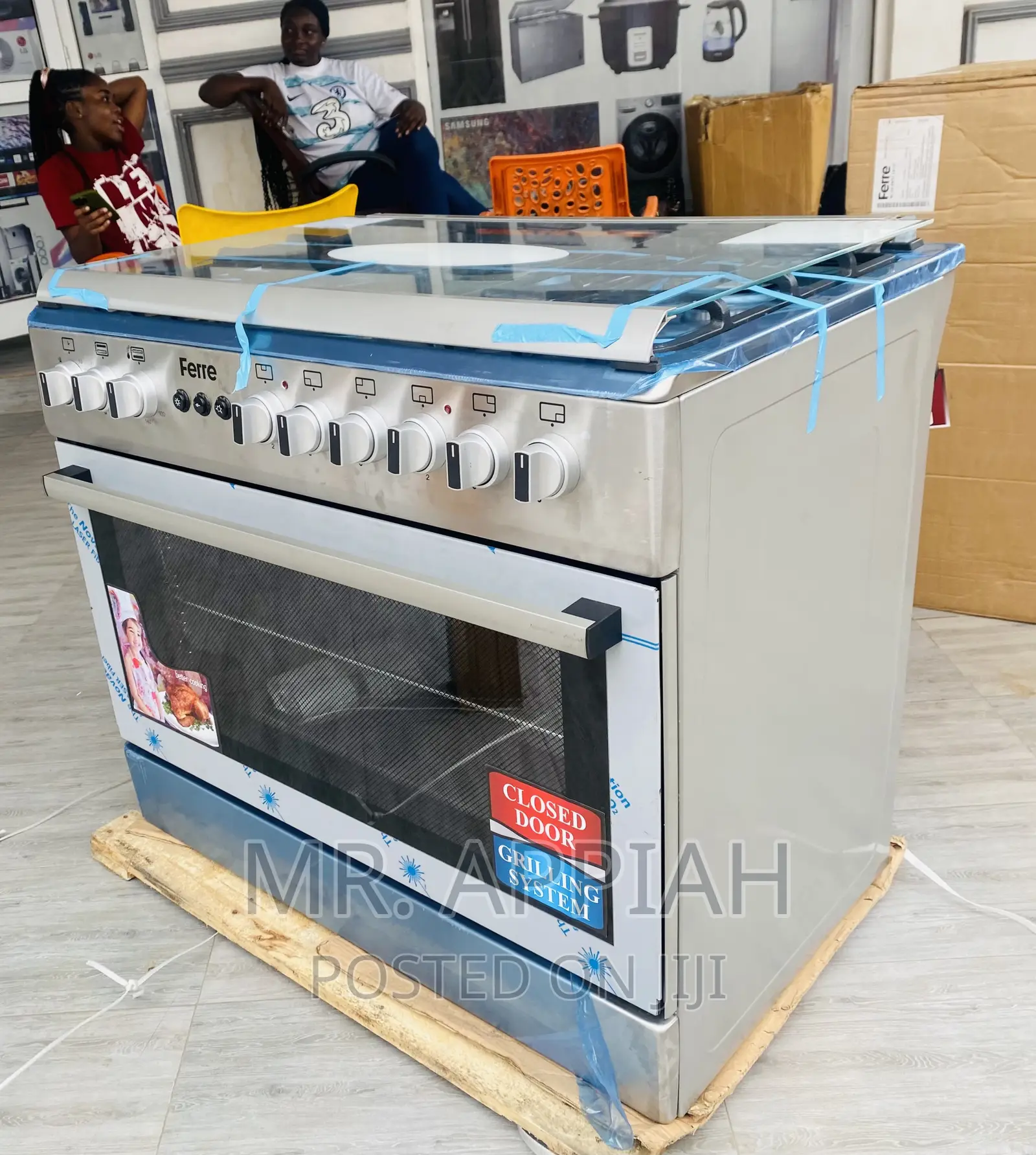 Affordable Ferre 60x904 Gas + 2 Electric Burner + Glass Lid