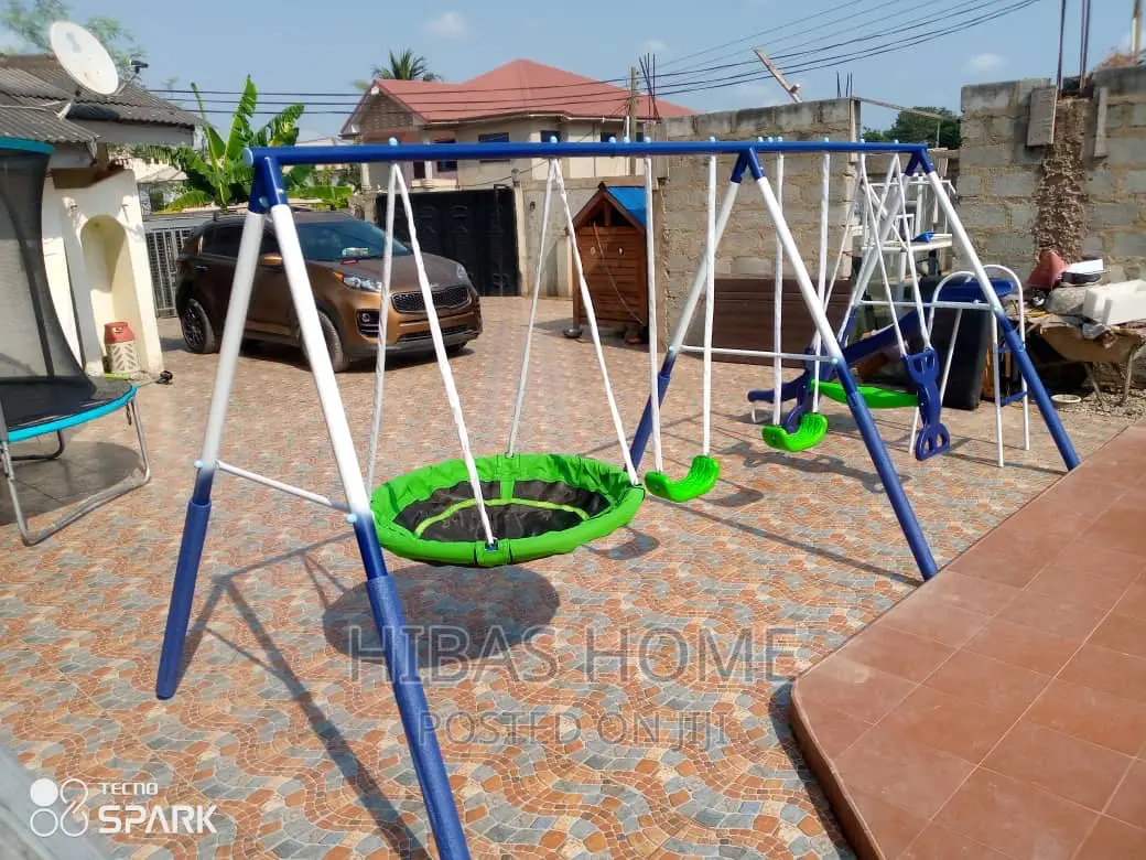 7 Station Commercial Swing Set 3-12yrs Free Installation