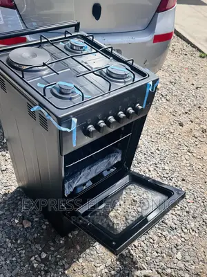 3-1stove <Gas Electric > Cooker Oven Black Volcano
