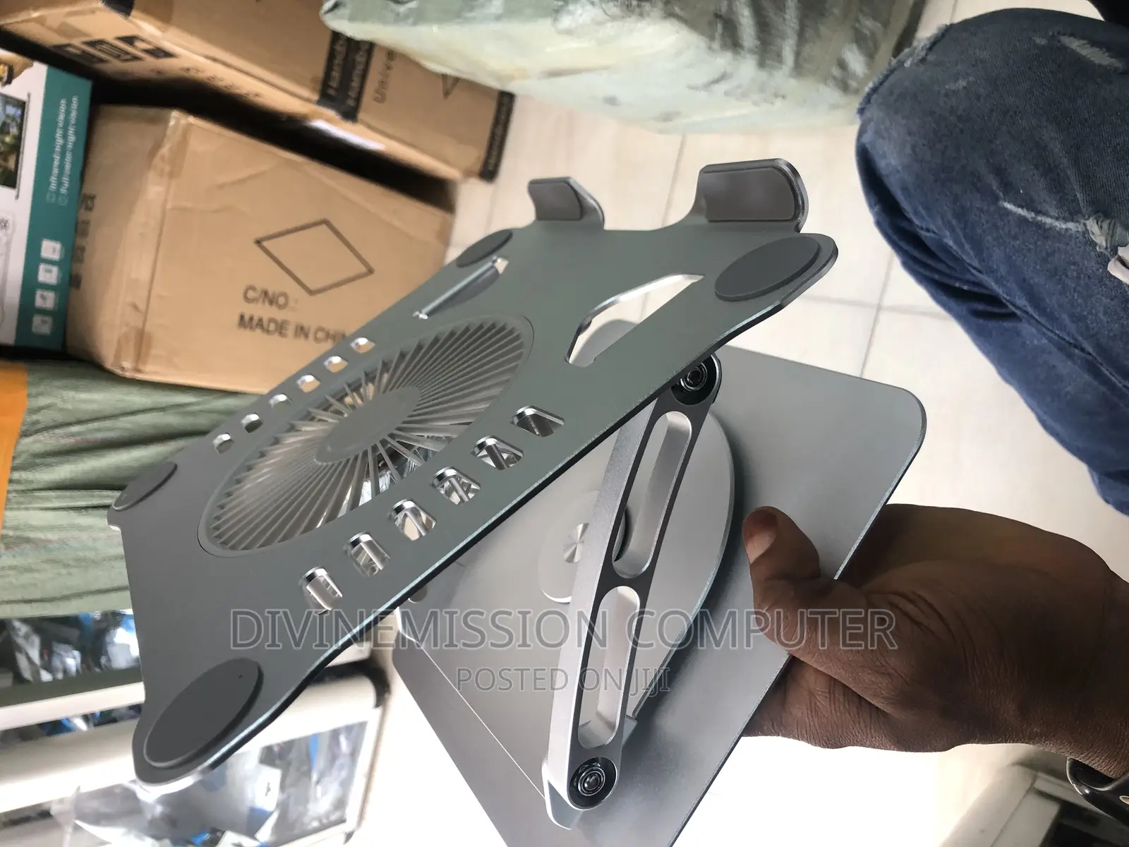 Laptop Stand V5.1, Electric Fan. With Adjustability.