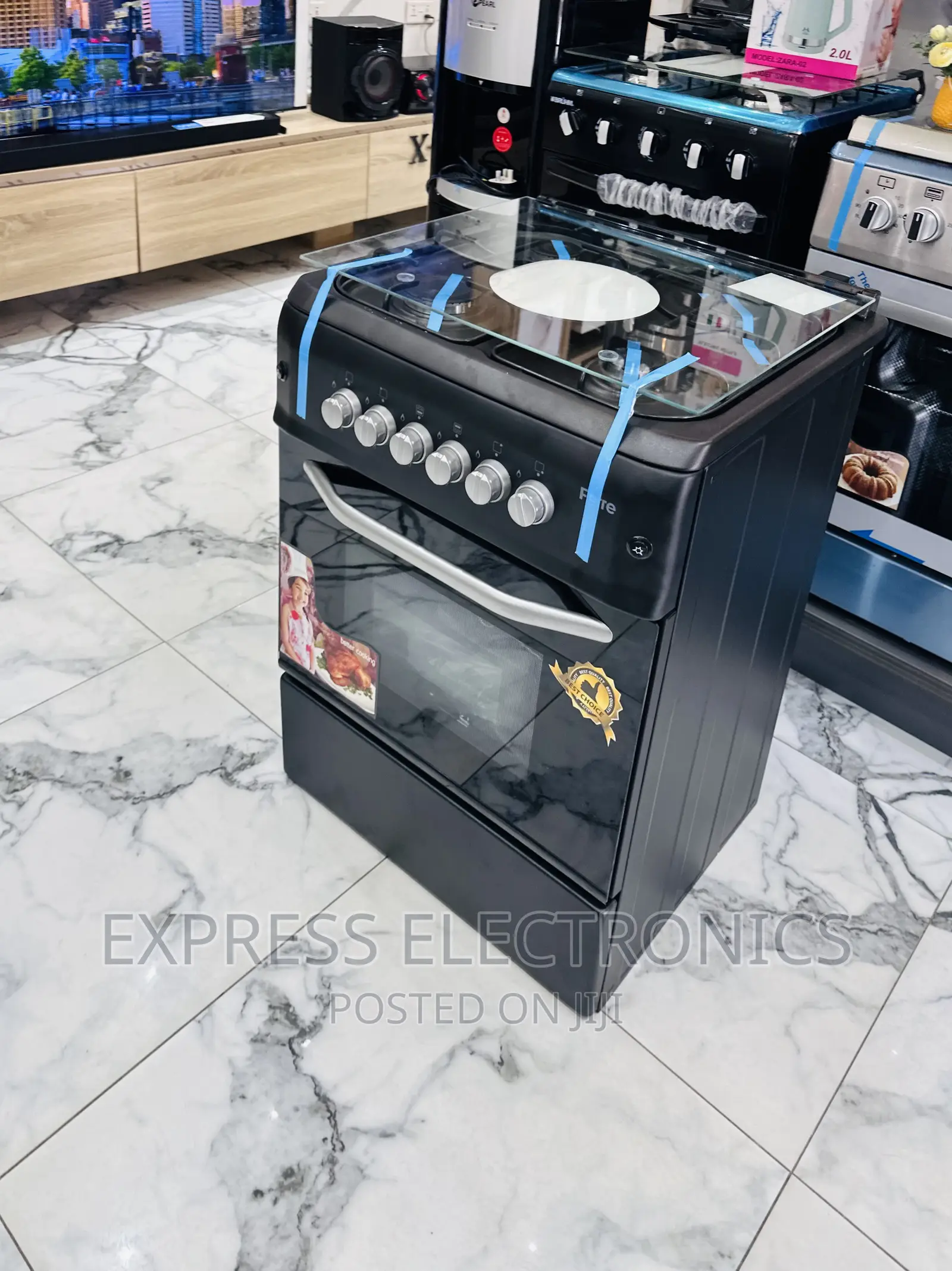 60/60 Black Oven Grill Black 4burner > 