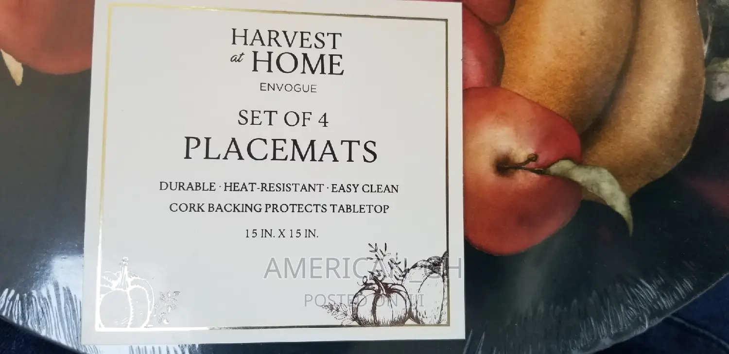 Harvest of Home Set of 4 Placemats