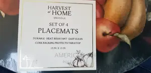 Harvest of Home Set of 4 Placemats