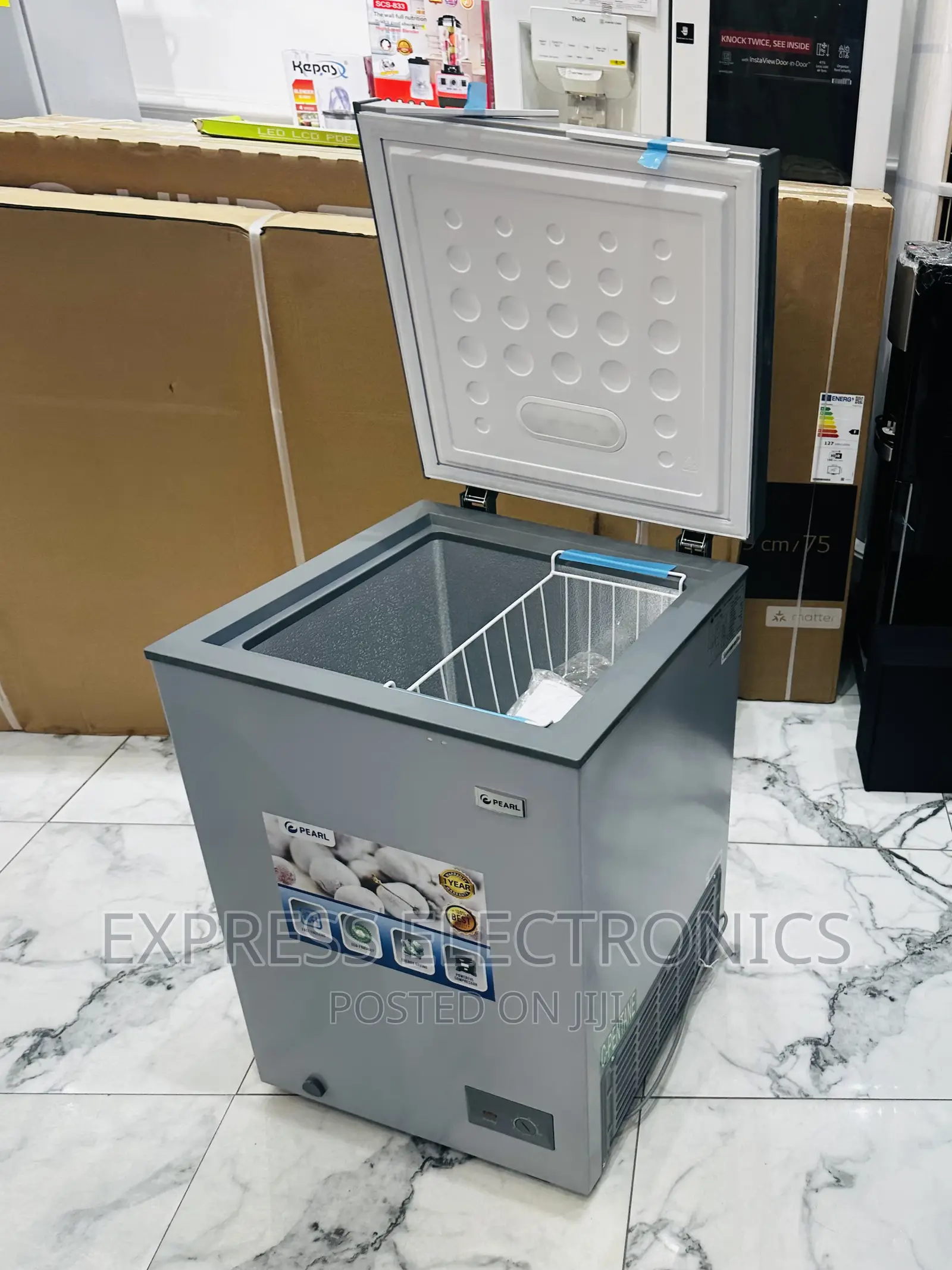 Removable Basket Chest ~~ Single Door Pearl 100L