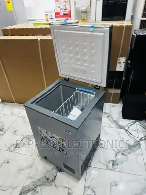 Inside LED Display Chest Freezer Single Door Pearl 100L