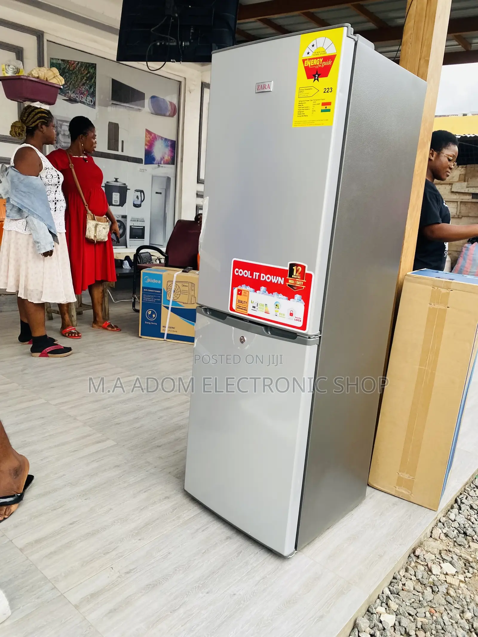 Super Chilling Zara 240BF Double Door Fridge..