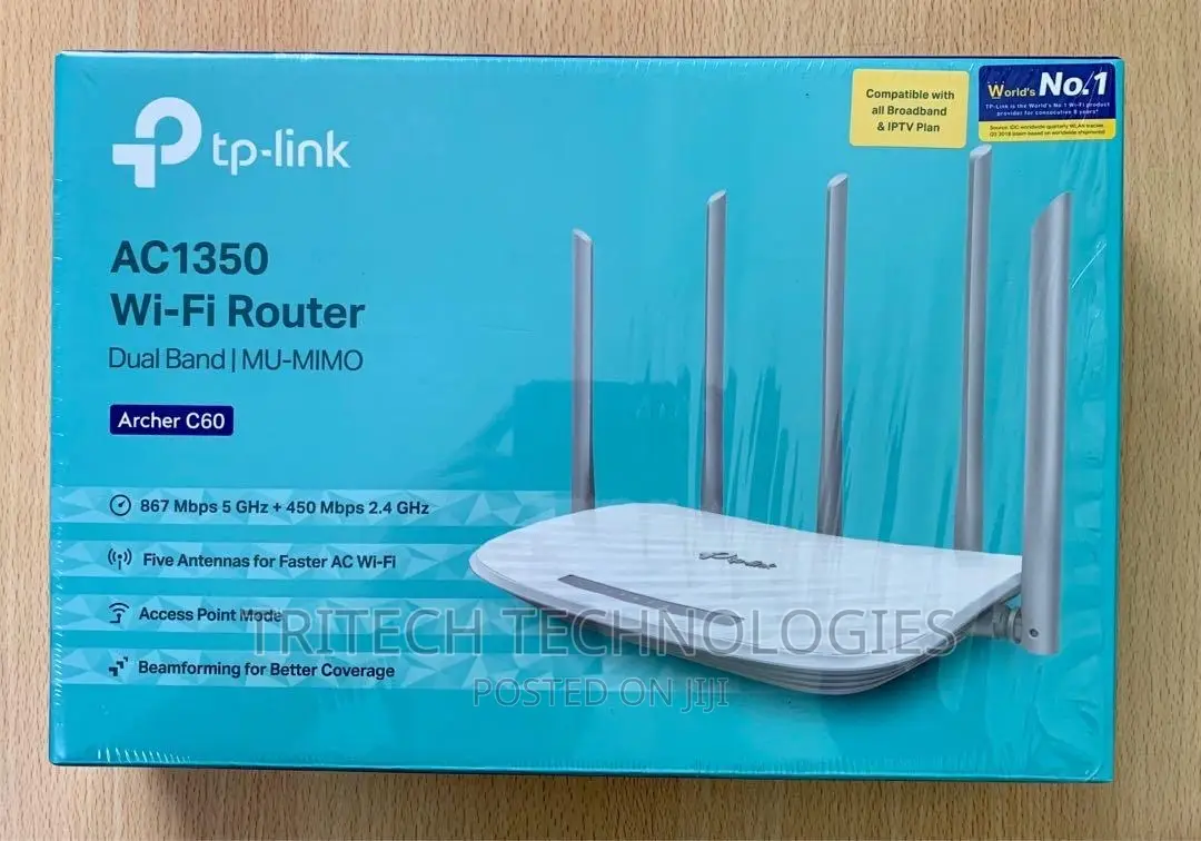 TP-LINK ARCHER C60 AC1350 Wireless Dual Band Router