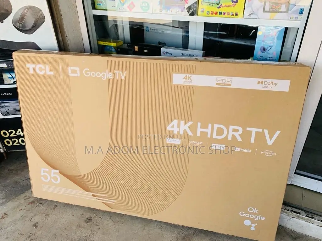 Unique TCL 55P635 55 Inch HDR Google Smart Tv(Black) 