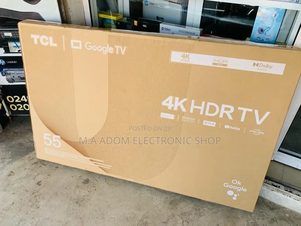 Unique TCL 55P635 55 Inch HDR Google Smart Tv(Black) 