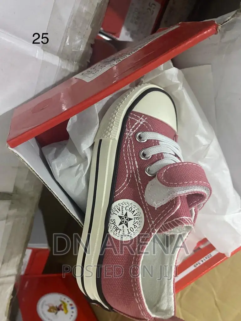 Kids All Stars Sneakers Neatly in a Box 