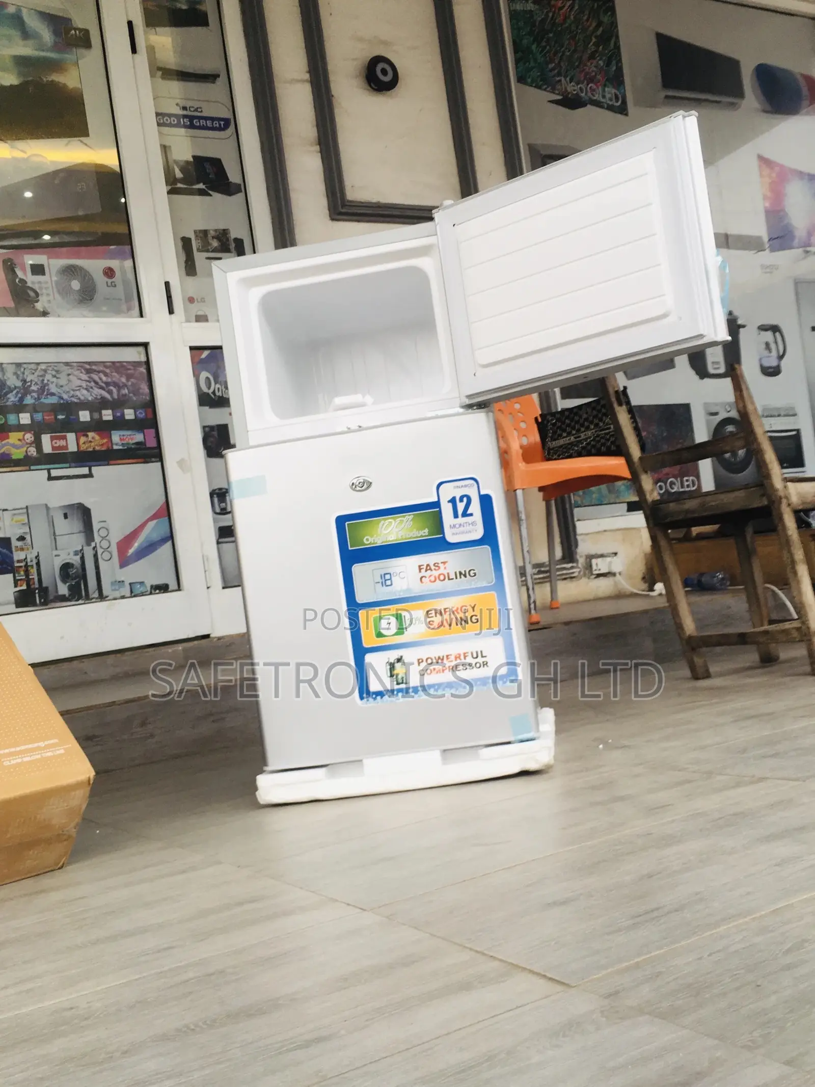 Topfreezer Doubledoor Gray Electric Nasf2-120 Nasco Fridge