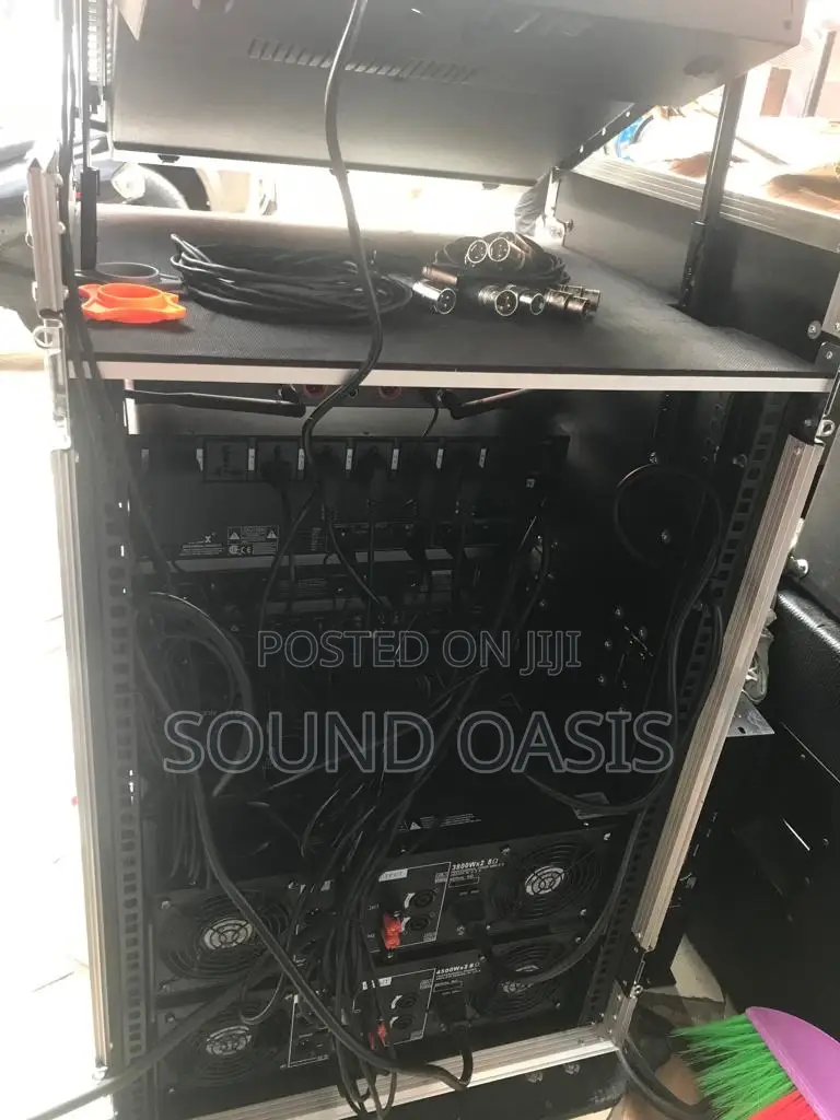2pairs Array Speakers With RCF Passive Bass Amplifier Set