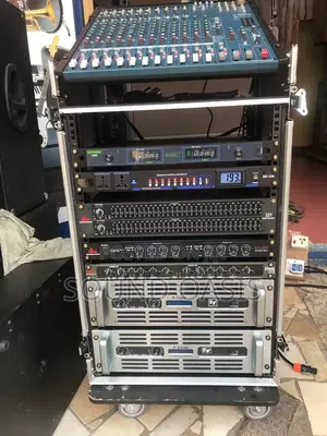 2pairs Array Speakers With RCF Passive Bass Amplifier Set