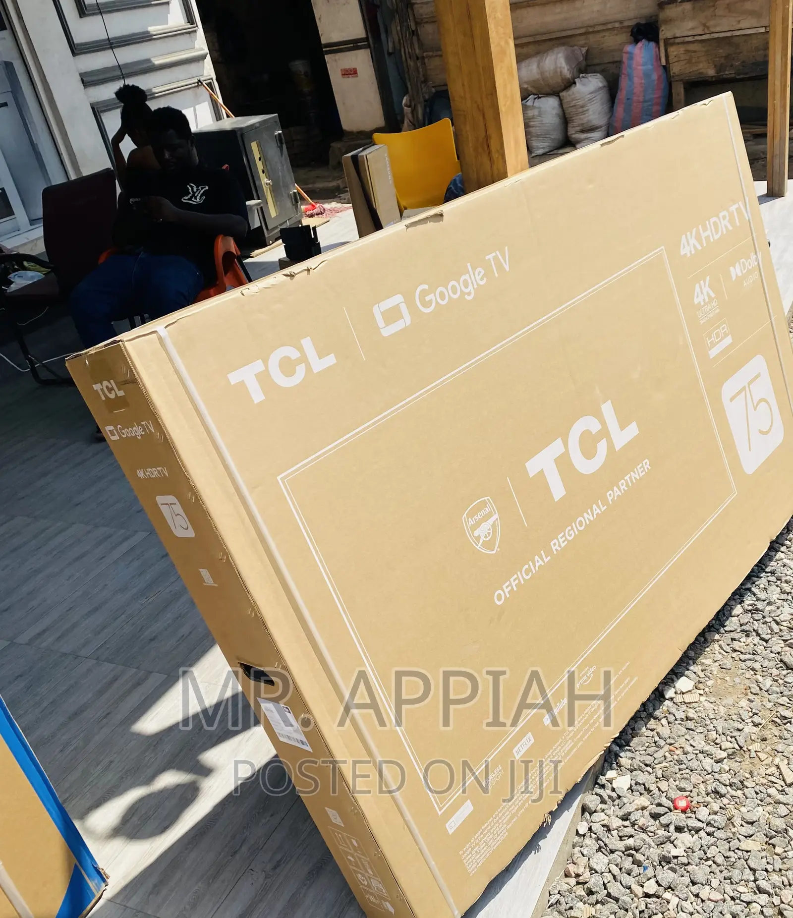 Authentic TCL 75p635 75 Inch HDR Google Smart Tv(Black).