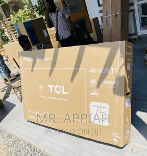 Fresh in Box TCL 75p635 75” HDR Google Smart Tv(Black)