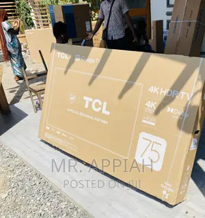 Fresh in Box TCL 75p635 75” HDR Google Smart Tv(Black)