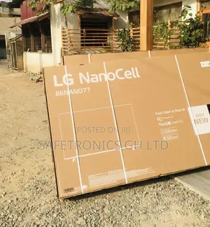 LG Black Electric 86 Inches Glossy LED Nano77 Smart Tv