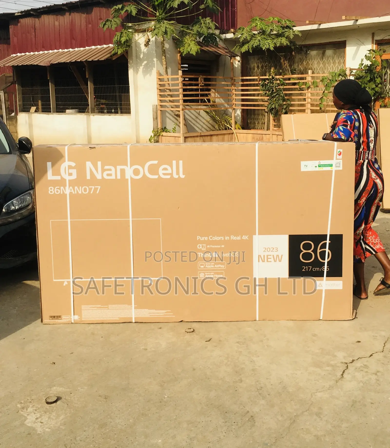 Glossy Nano77 UHD Smart Electric Black 86 Inches LED LG
