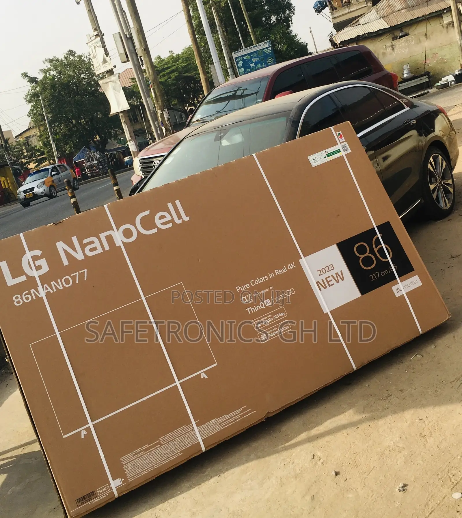 LG Smart 86 Inches LED Glossy Electric Black Nano77 Tv