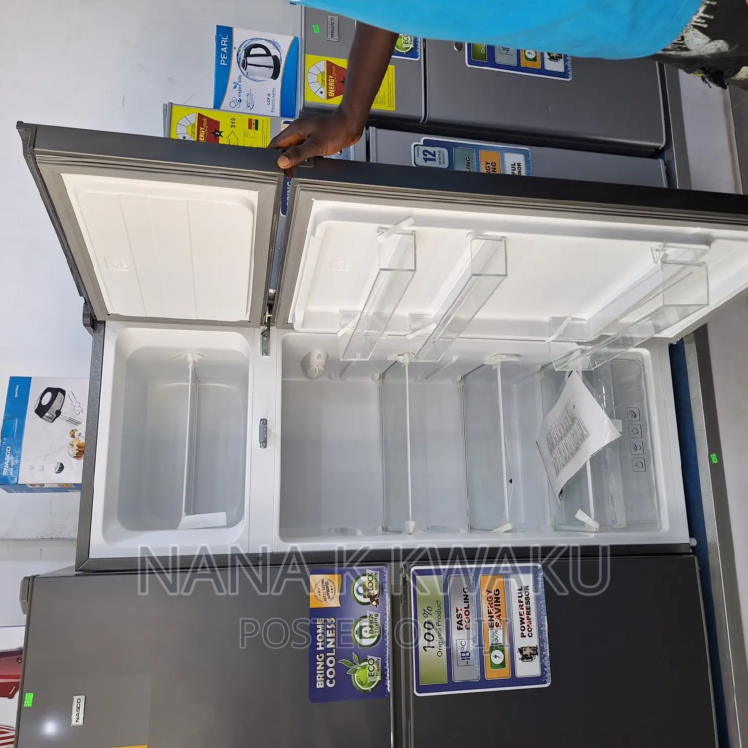 Top_nasco 200litres Fridge With Top Freezer
