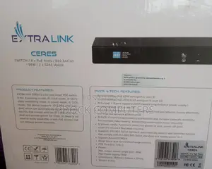 Extralink 8port Poe With 2 Ethernet Uplink Switch Unmanaged