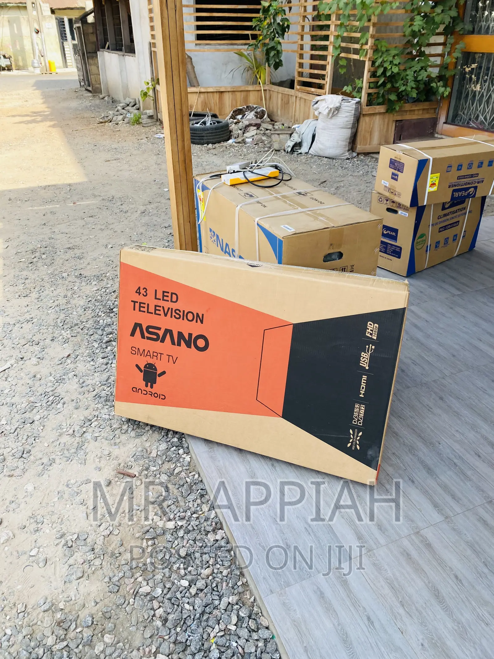Fabulous Asano 43 Inch Digital Satellite Smart Tv(Black).