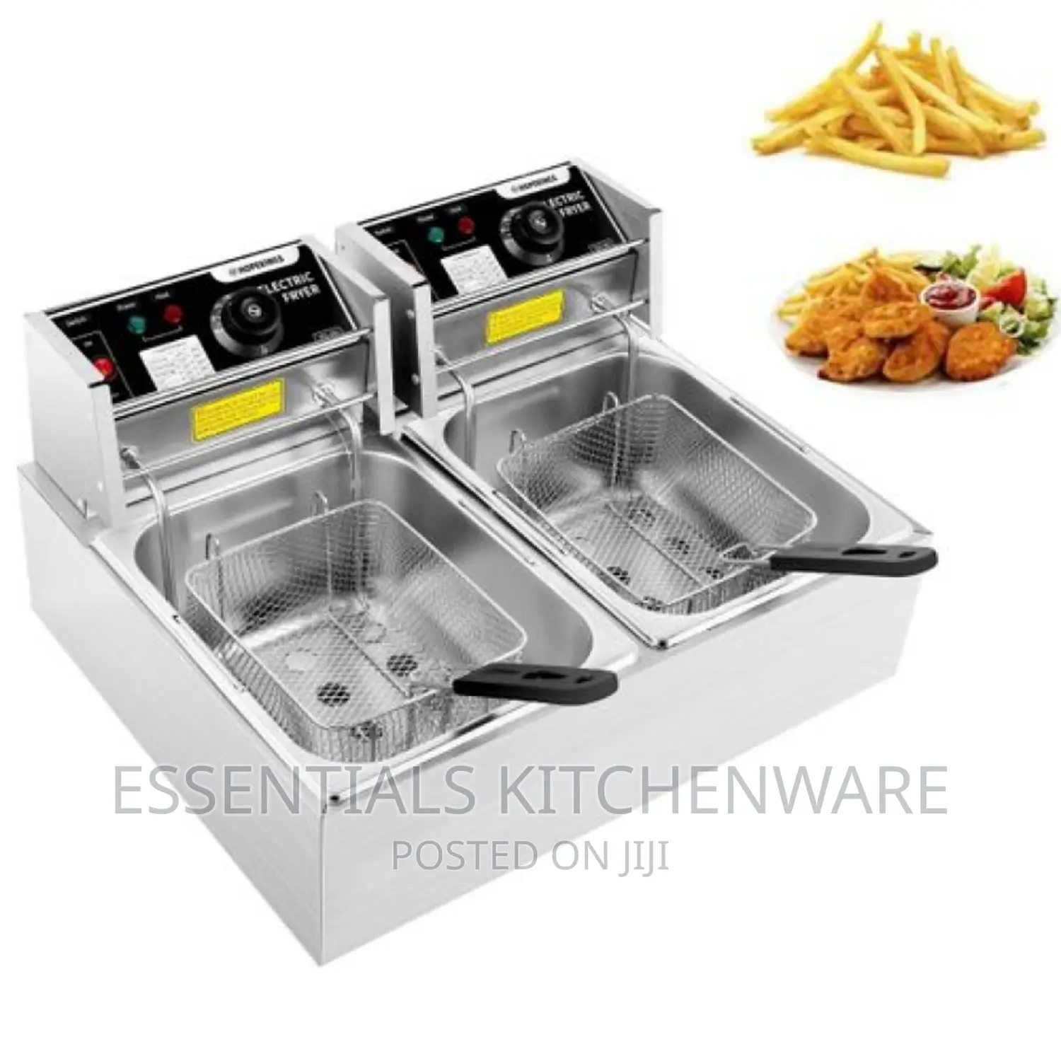 Commercial Double Deep Fryer 12l