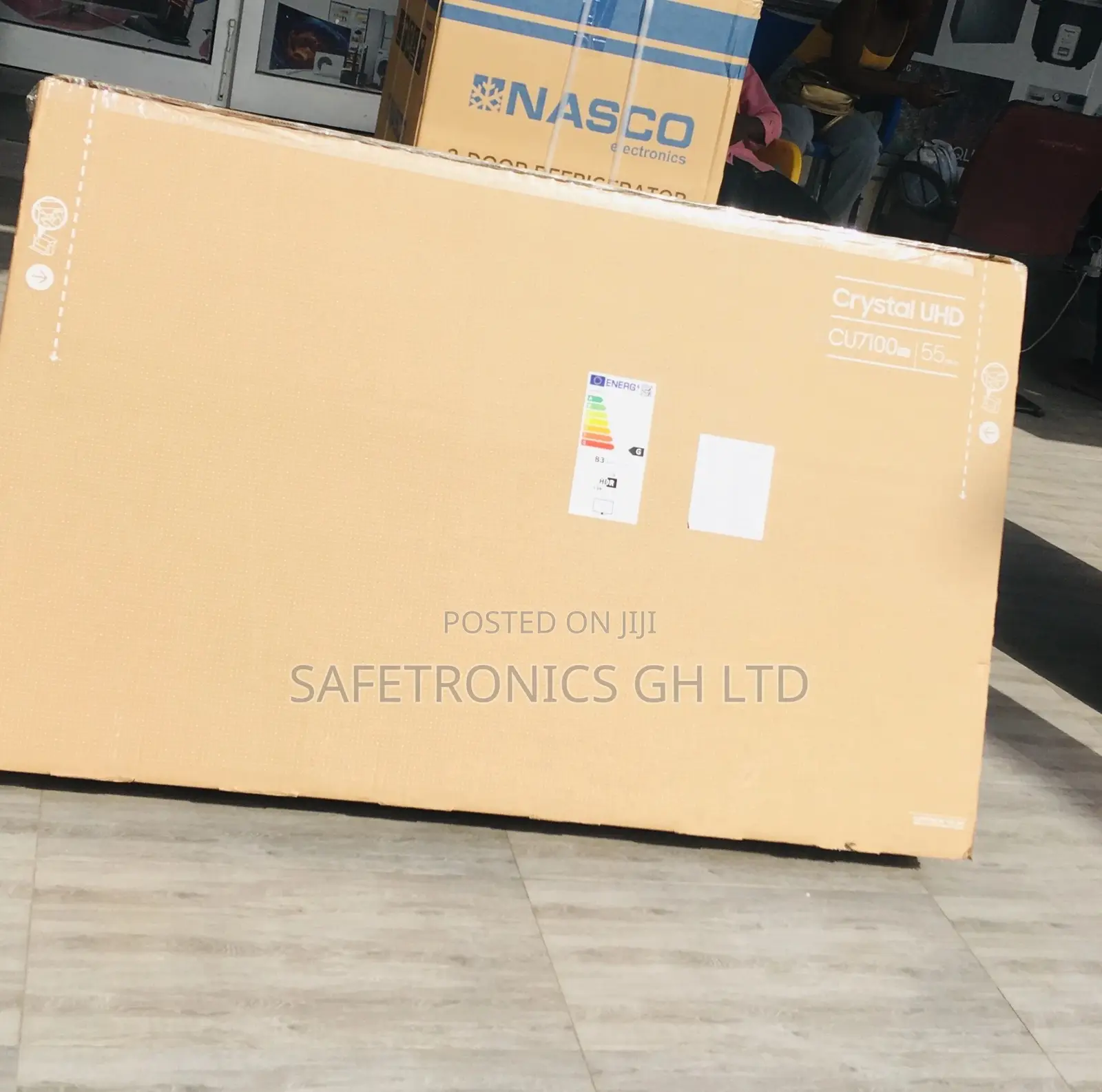 55 Glossy Led Smart Uhd Cu71 Samsung Black Electric