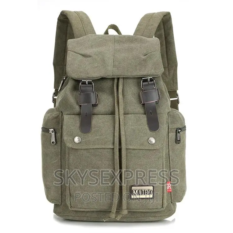 Travel Vintage Khaki Backpack