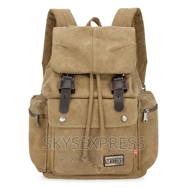 Travel Vintage Khaki Backpack