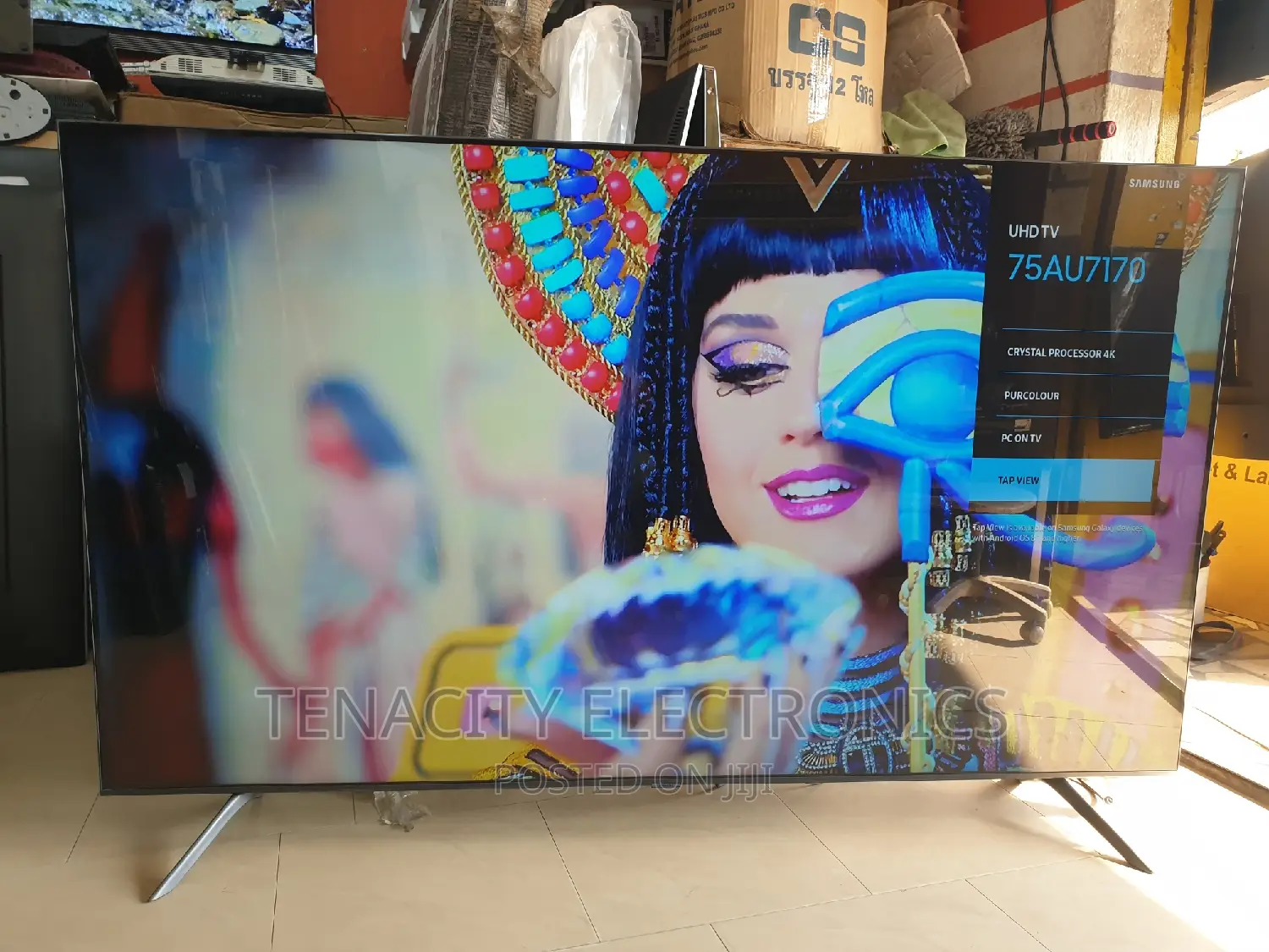 Crystal Uhd 75"Samsung Smart Satellite Tv