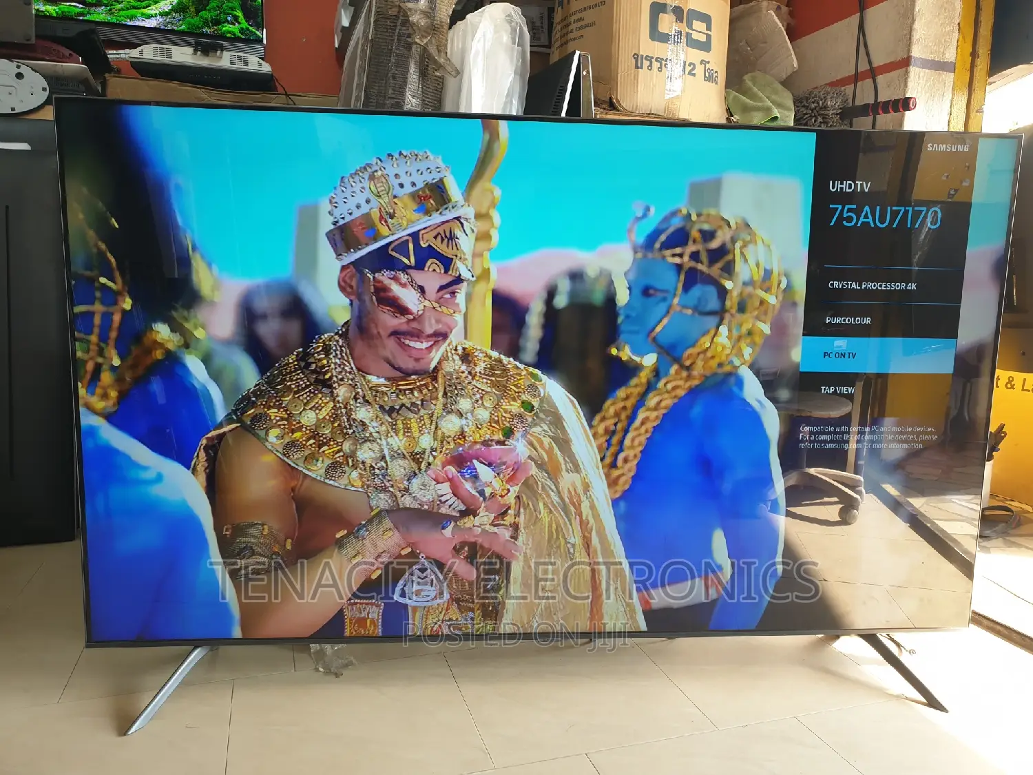 Crystal Uhd 75"Samsung Smart Satellite Tv