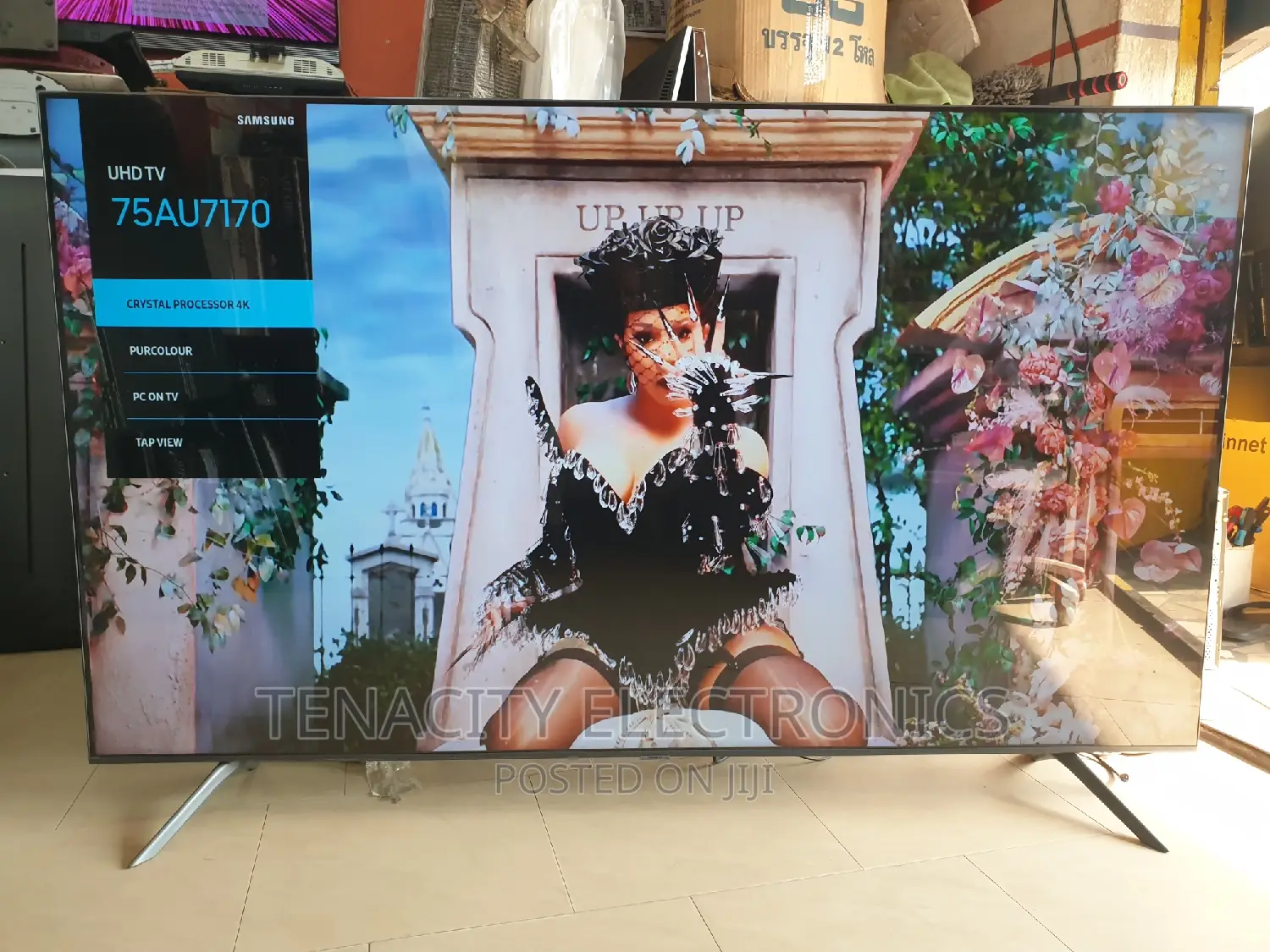 Crystal Uhd 75"Samsung Smart Satellite Tv