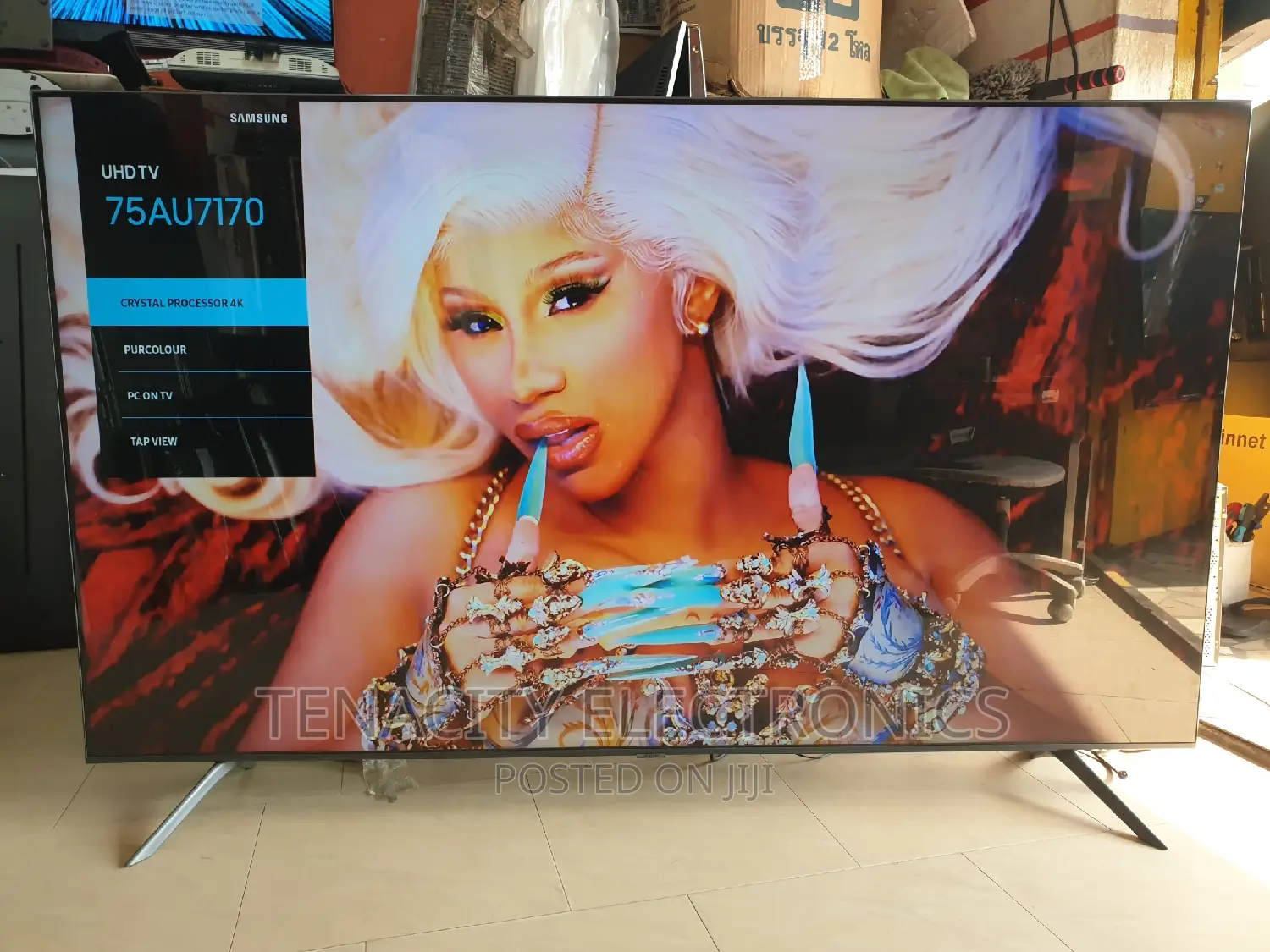 Crystal Uhd 75"Samsung Smart Satellite Tv