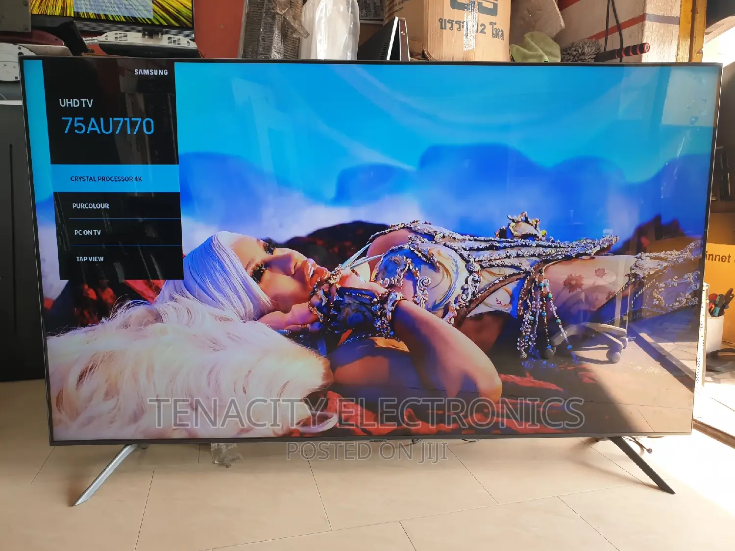 Crystal Uhd 75"Samsung Smart Satellite Tv