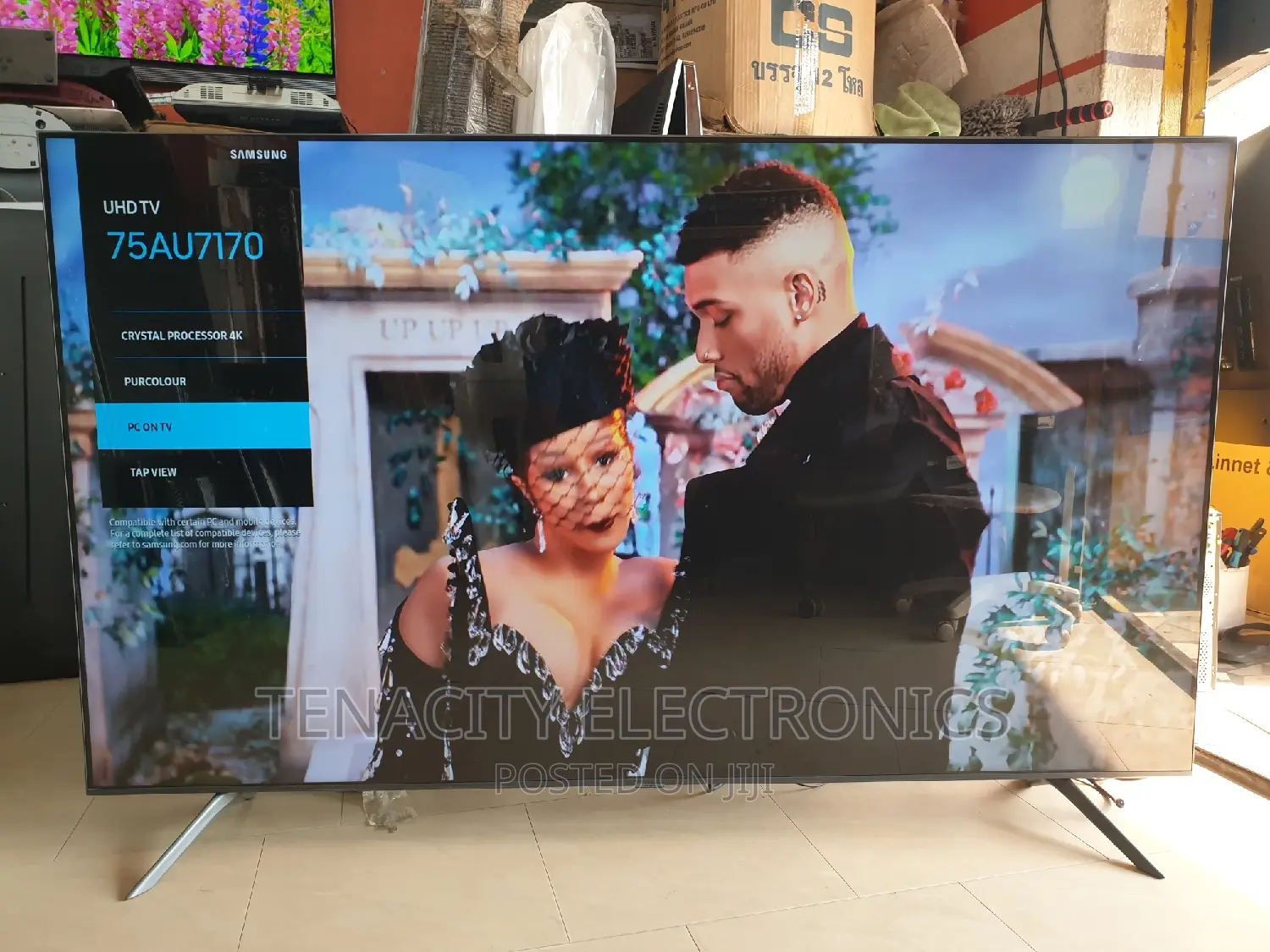Crystal Uhd 75"Samsung Smart Satellite Tv