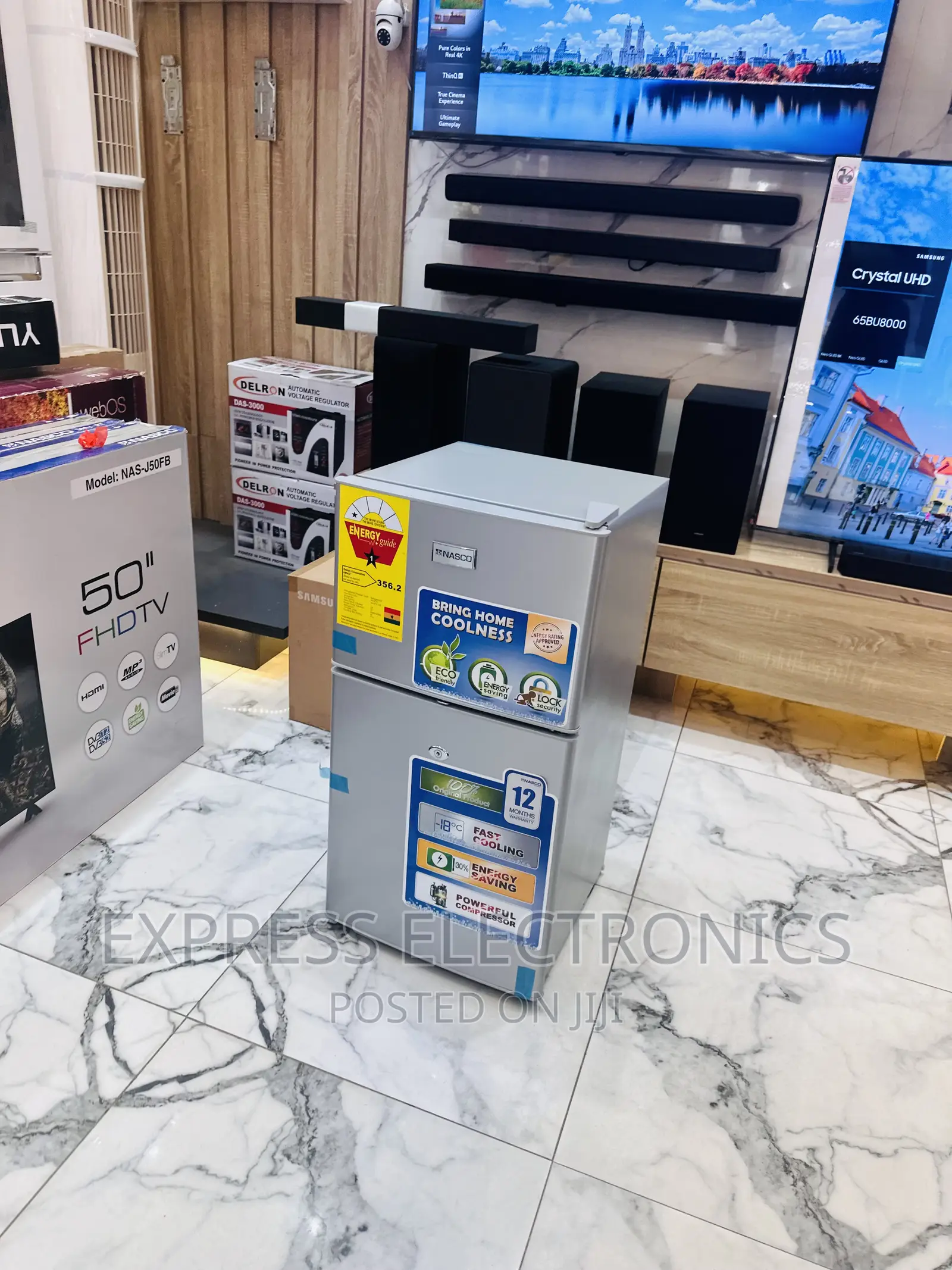 Best and Authentic New Grey Table Top Fridge 2doors Nasco